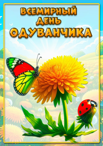День одуванчика День одуванчика.